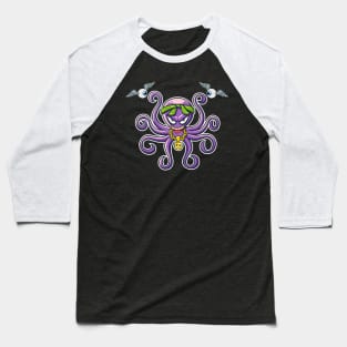 Giant octopus monster Baseball T-Shirt